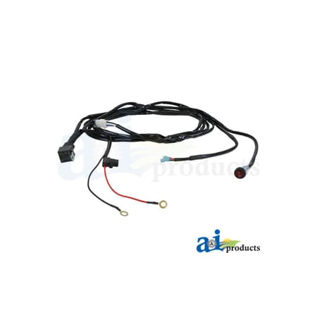 A & I Products Light Harness, 1 Light, Illuminated Rocker Swith W/ Mount Bracket, Relay & Fuse 0" x0" x0" A-WLH1